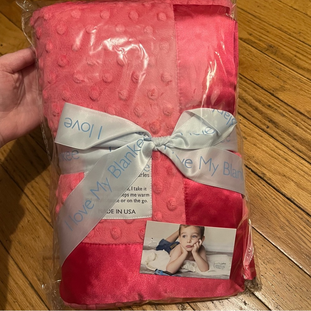 My Blankee Brand Pink Baby Blanket NWT